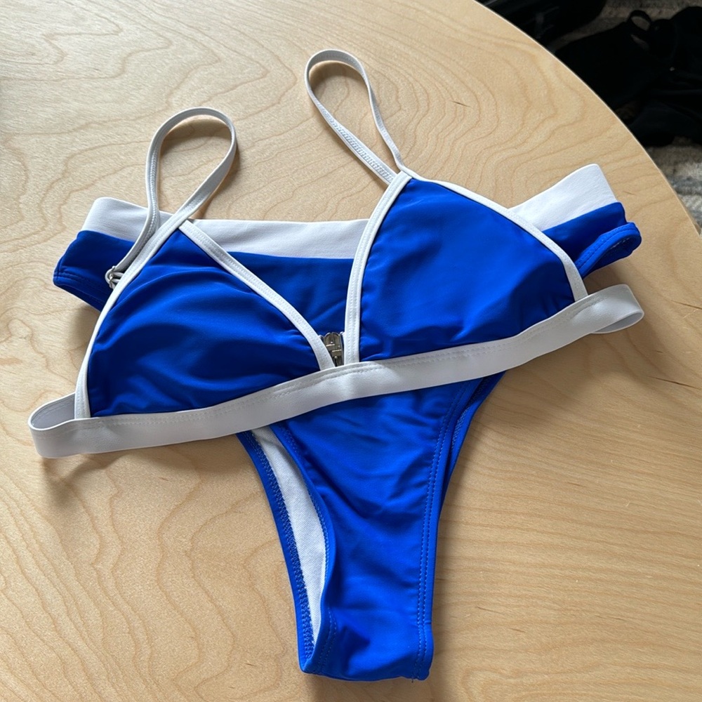 Contrast Binding Triangle Bikini